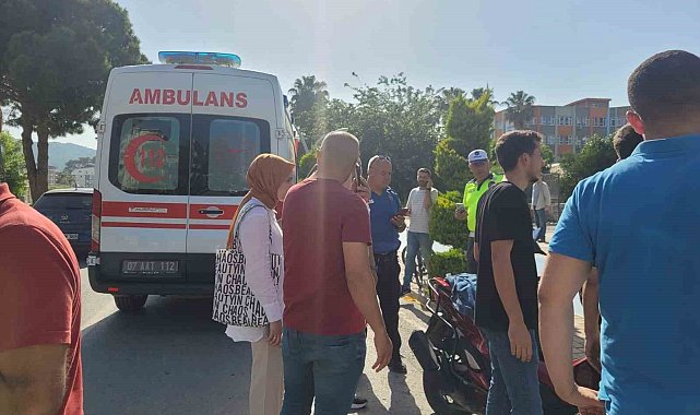 Motosikletin çarptığı bisikletli çocuk yaralandı