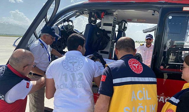Muş'ta elektrik akımına kapılan genç Ankara'ya sevk edildi