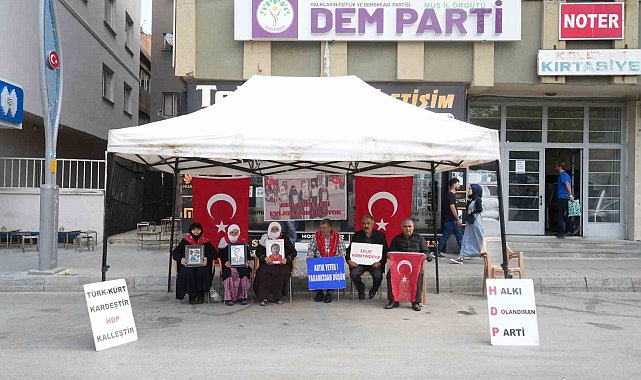 Muşlu ailelerin evlat nöbeti devam ediyor