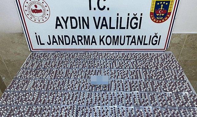 Nazilli'de 3650 sentetik hap ele geçirildi