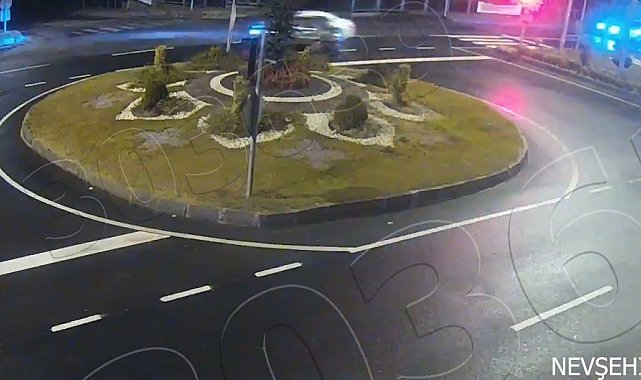 Nevşehir'de kazalar güvenlik kameralarına yansıdı