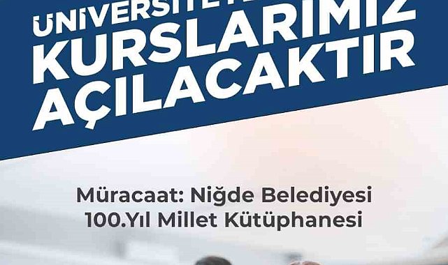 Niğde Belediyesi Ücretsiz 'Üniversiteye Hazırlık Kursu' açıyor