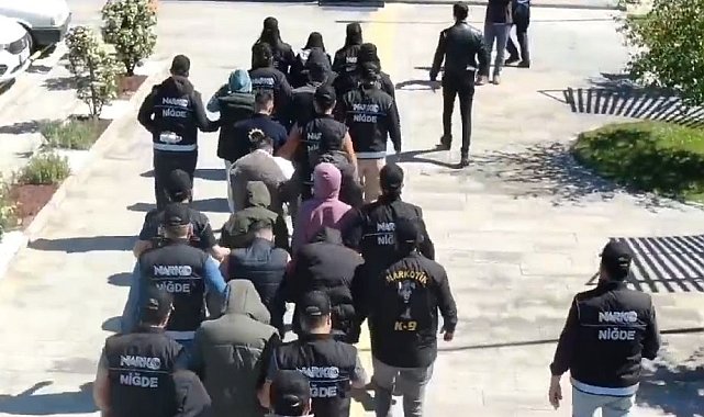 Niğde'de uyuşturucu operasyonu: 23 gözaltı