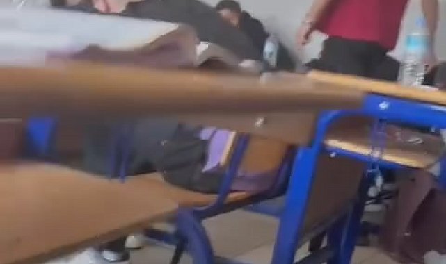 Öğretmene saygısızlık kamerada