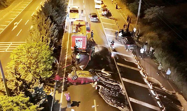 Önündeki araca arkadan çarptı, yarasını unutup basına bağırdı