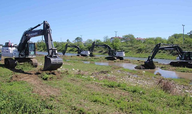 Ordu'nun derelerinde sel ve su baskınlarına karşı ıslah çalışması başlatıldı