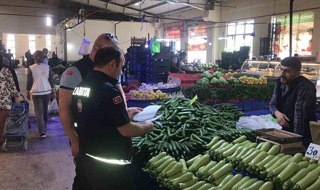 Orhangazi pazar yerinde sıkı denetim