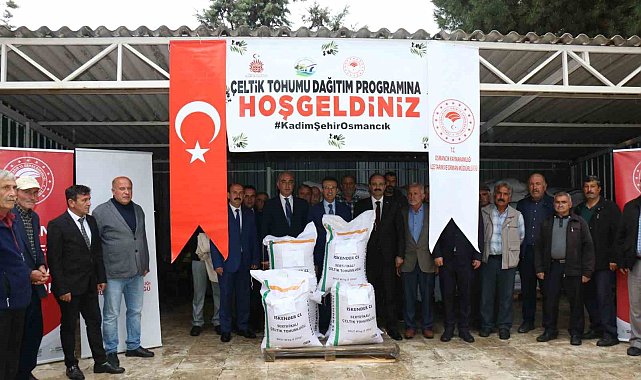 Osmancık'ta üreticilere 18 ton çeltik tohumu dağıtıldı