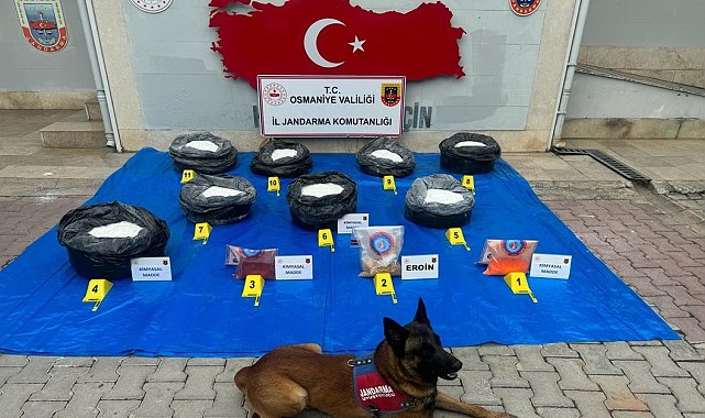 Osmaniye'de ağaçların altına gizlenmiş uyuşturucu madde ele geçirildi