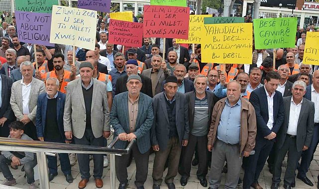 Patnos'ta sivil toplum kuruluşlarından İsrail tepkisi