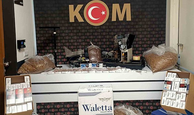 Polis sigara sarma makinası ele geçirdi