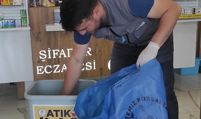 Pursaklar'da atık ilaçlar bertaraf ediliyor