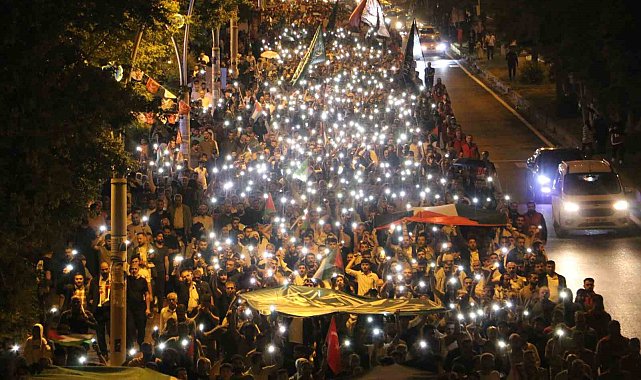 Refah'taki katliam Diyarbakır'da binlerce kişi tarafından protesto edildi