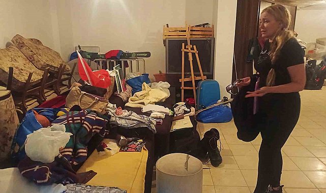Rus ev sahibi, kiracısını çıkaramayınca aynı binanın deposunda yaşamaya başladı