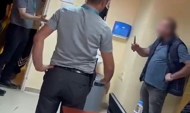 Sağlık çalışanlarını bıçakla tehdit eden şahıs tutuklandı