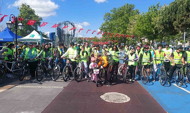 Sağlık için pedallara bastılar