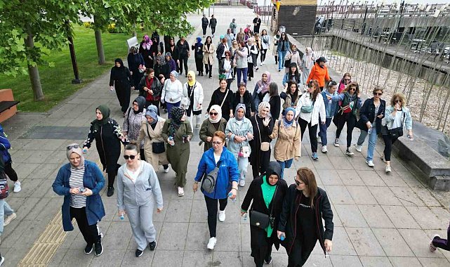 Sağlıklı yaşam yürüyüşünde anneler unutulmadı
