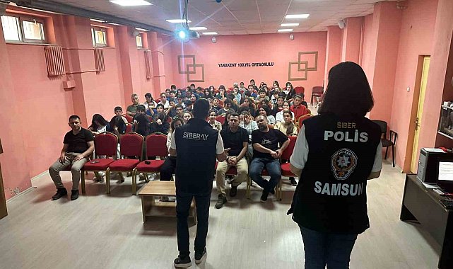 Samsun polisi yasa dışı bahis konusunda öğrencileri bilgilendirdi
