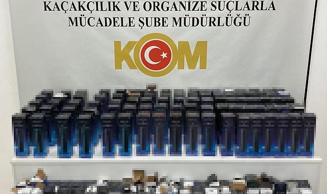 Samsun'da 210 adet gümrük kaçağı elektronik termos ele geçirildi