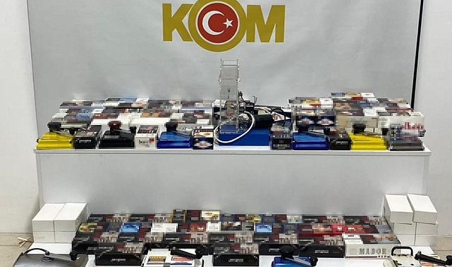 Samsun'da 30 bin 920 adet makaron ele geçirildi