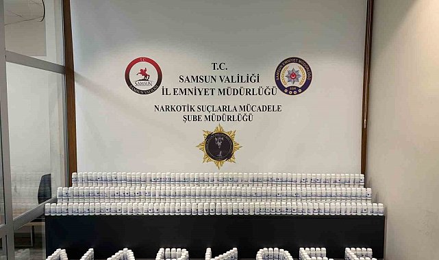 Samsun'da 35 bin adet sentetik ecza ele geçirildi