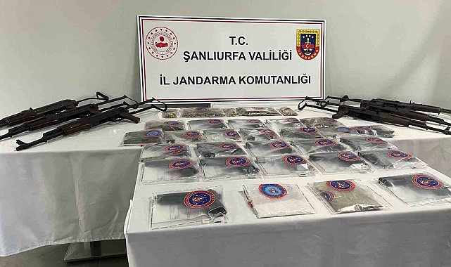 Şanlıurfa'da uyuşturucu ve kaçak silah operasyonu: 53 gözaltı