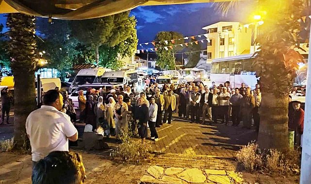 Seydikemer'de hacı adayları kutsal topraklara uğurlandı