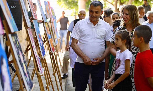 Side Kültür Evi'nde "Çocuk Ressamlar Sergisi" açıldı
