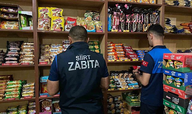 Siirt zabıta ekiplerinden market denetimi