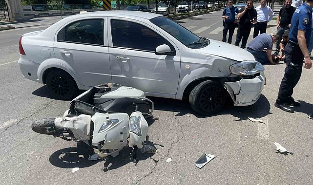 Siirt'te otomobilin çarptığı motosiklet sürücüsü yaralandı