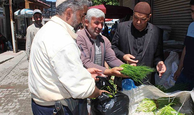 Siirt'te peynir yapımında kullanılan 'Sirik' otu tezgahlarda