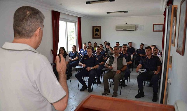 Silifke'de jandarmaya orman yangınlarıyla mücadele eğitimi verildi