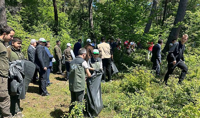 Sinop protokolü ormanları temizledi