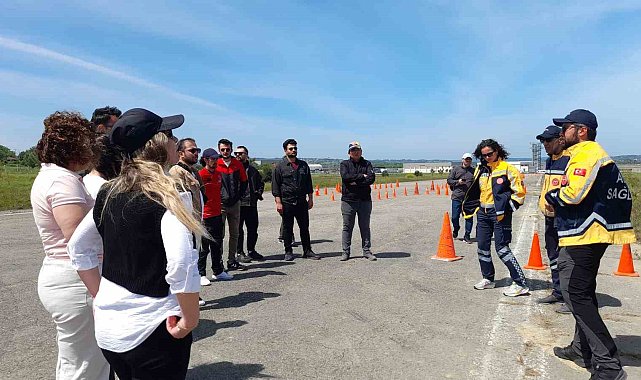Sinop'ta ambulans sürüş güvenliği eğitimi