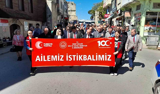 Sinop'ta "Ailemiz İstikbalimiz" yürüyüşü