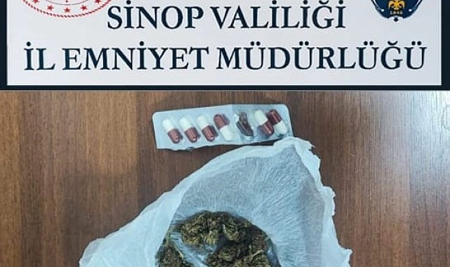 Sinop'ta şüpheli 3 kişiden uyuşturucu çıktı