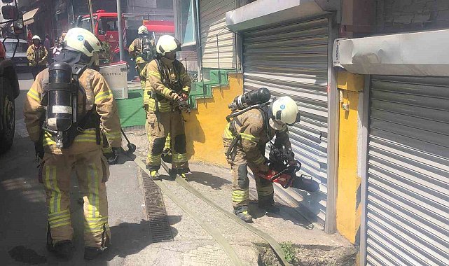 Şişli'de film seti ekipmanlarının bulunduğu depoda yangın