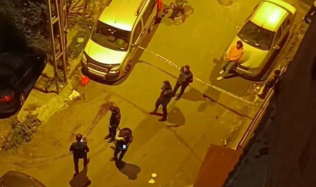 Şişli'de Sokak ortasında silahlı pusu kamerada