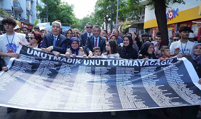 Soma'da 301 maden şehidi için anma yürüyüşü yapıldı