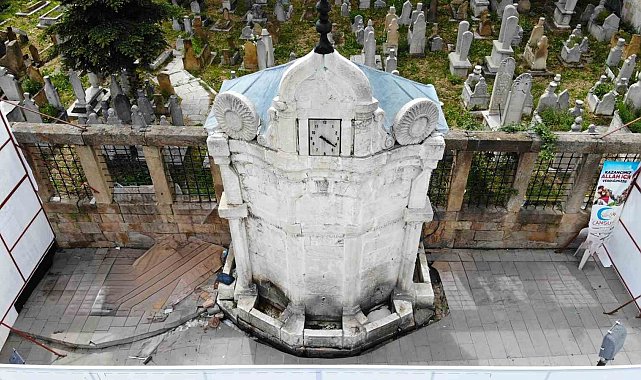 Sultan 2. Abdülhamit Han'ın yadigarı "Hamidiye Saatli Çeşmesi" aslına uygun restore edilecek