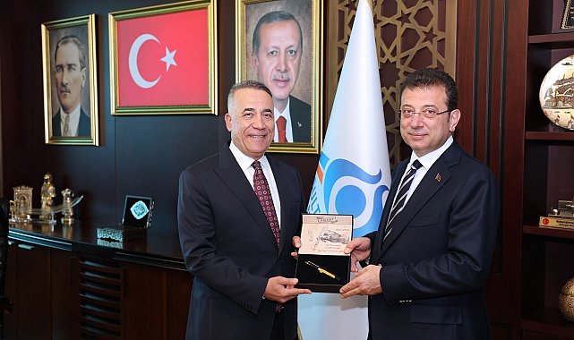 Sultangazi Belediye Başkanı Dursun, İBB Başkanı İmamoğlu'nu makamında ağırladı