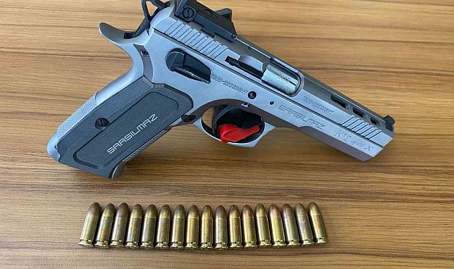 Şüpheli şahsın üzerinden tabanca ele geçirildi