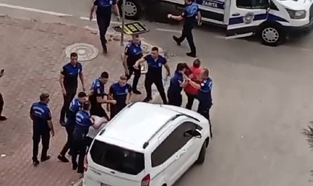 Tabelasına el konulan esnaf zabıtaya bıçakla saldırdı