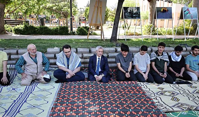 Tahmazoğlu İsrail'i protesto eden üniversite öğrencilerine destek verdi