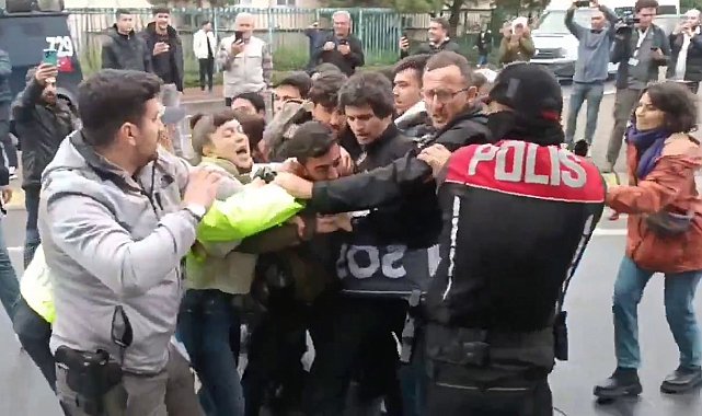 Taksim'e çıkmak isteyen gruplara polis müdahalesi