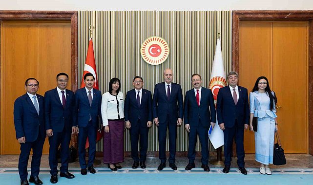 TBMM Başkanı Kurtulmuş, Kamboçya Başbakan Yardımcısı Sophea'yı kabul etti