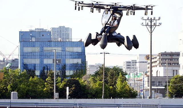 Tek kişilik uçan araba HEXA'dan Japonya'da gösteri uçuşu