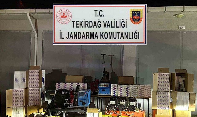 Tekirdağ'da kaçak sigara operasyonu