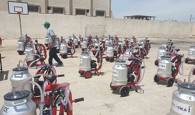 TİKA'dan Suriye'de süt üreticilerine destek