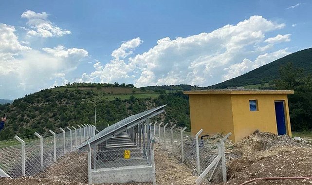 Tokat'ın Erbaa ilçesinde güneş enerjisiyle çevre dostu içme suyu sistemi kuruldu